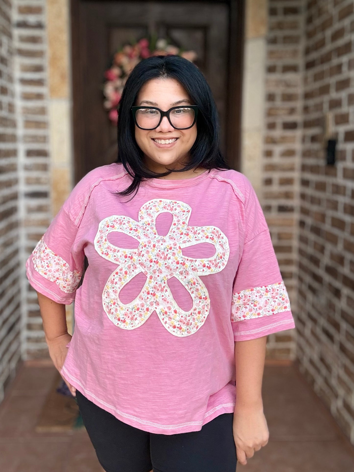 Sweet Amber Daisy Top