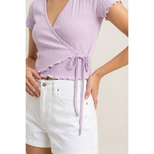 Lilac Daydream Wrap Top