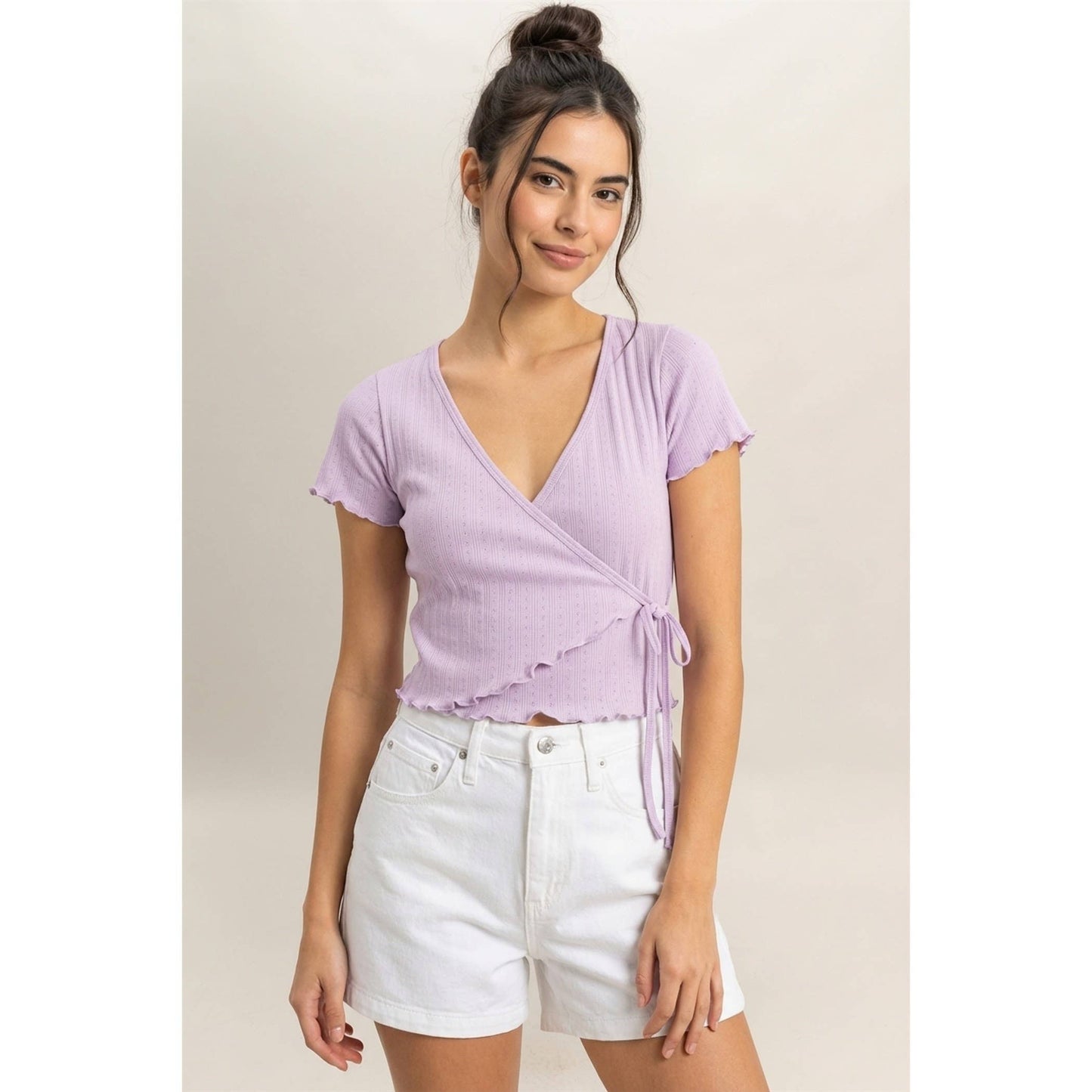 Lilac Daydream Wrap Top