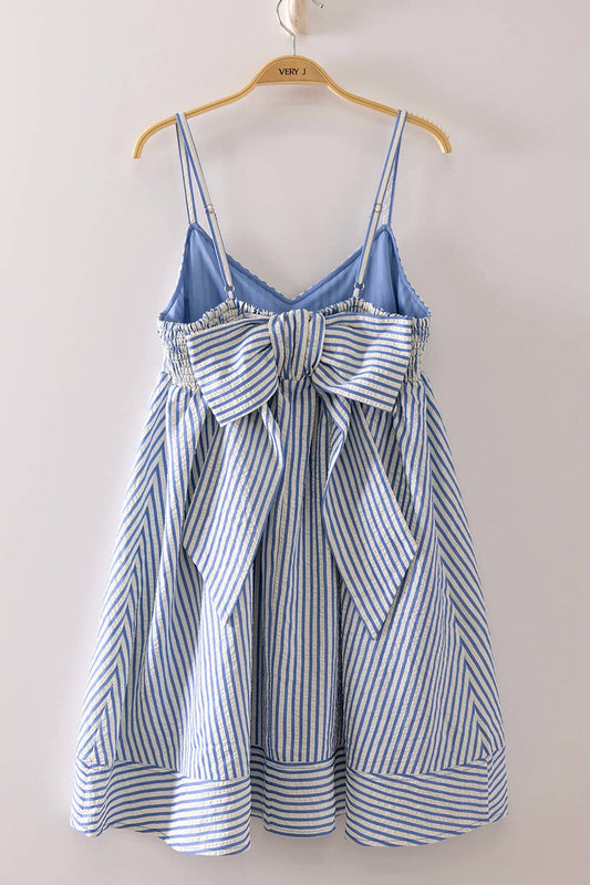 Charming Stripe Babydoll Sundress
