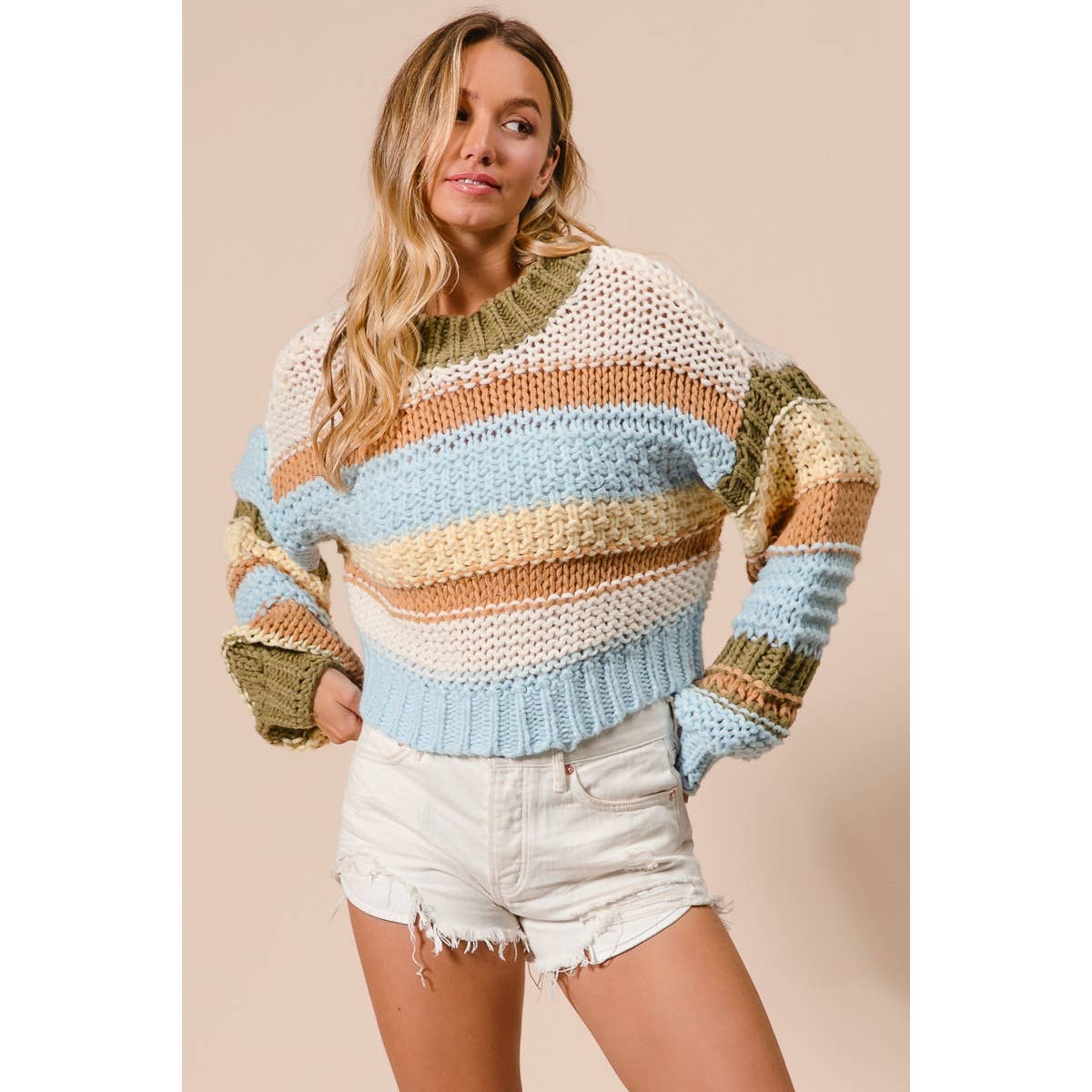 Meadow Stripe Knit Sweater