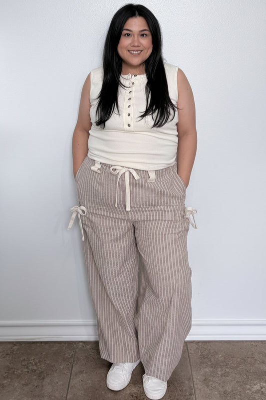 Cinnamon Bow Barrel Pants