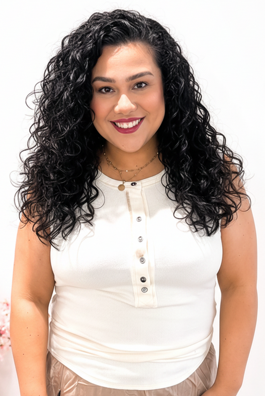 Ivory Button Tank