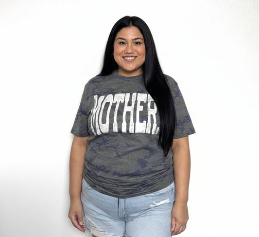 Vintage Camo "MOTHER" Graphic Tee