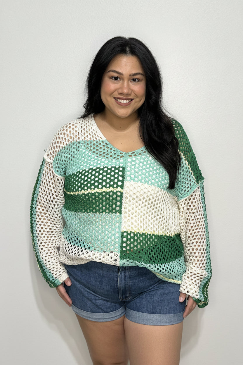 Seaglass Knit Top
