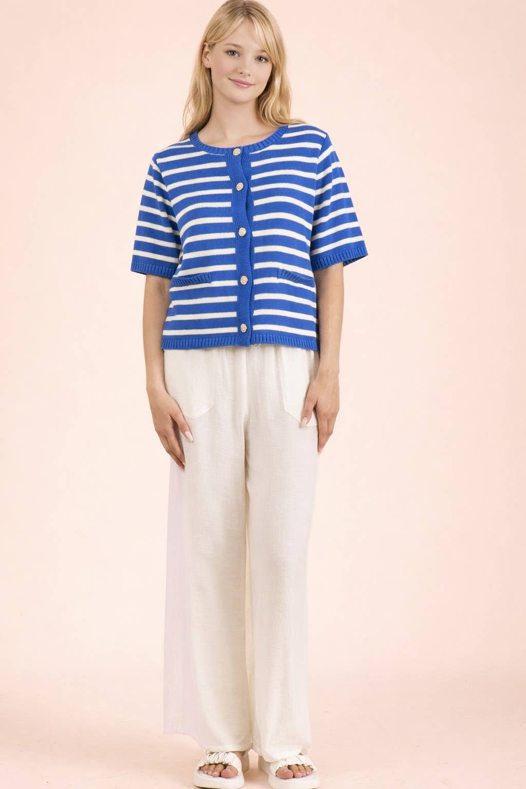 Bloom Stripe Cardigan